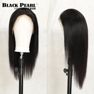 Hair Wigs pre plucked Brazilian Straight Lace