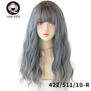 Long Two Colors Realistic Cosplay Wigs