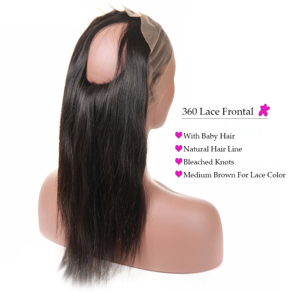 360 Lace Frontal Closure Brown