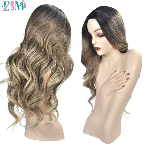 Ash Blonde Temperature Synthetic Wigs
