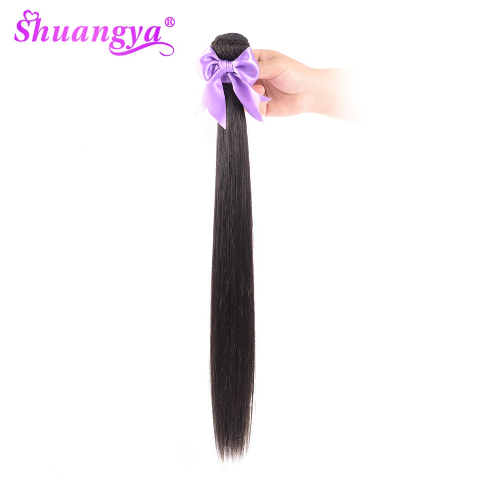 Natural Color Shuangya Remy Hair Weaves