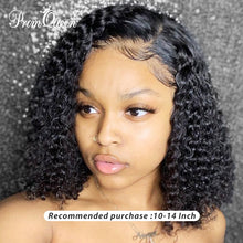 Load image into Gallery viewer, Jerry Curly Lace Front Human Hair Wigs With Baby Hair Brazilian Remy Hair Short Curly Bob Wigs For Women Pre-Plucked Wig