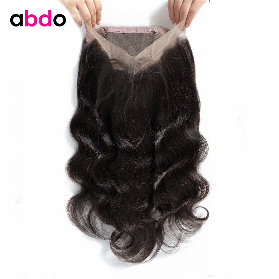 360 Frontal Natural Color Human Hair Frontal Closure