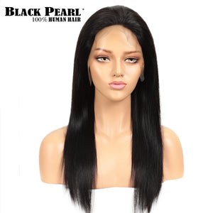 Hair Wigs pre plucked Brazilian Straight Lace