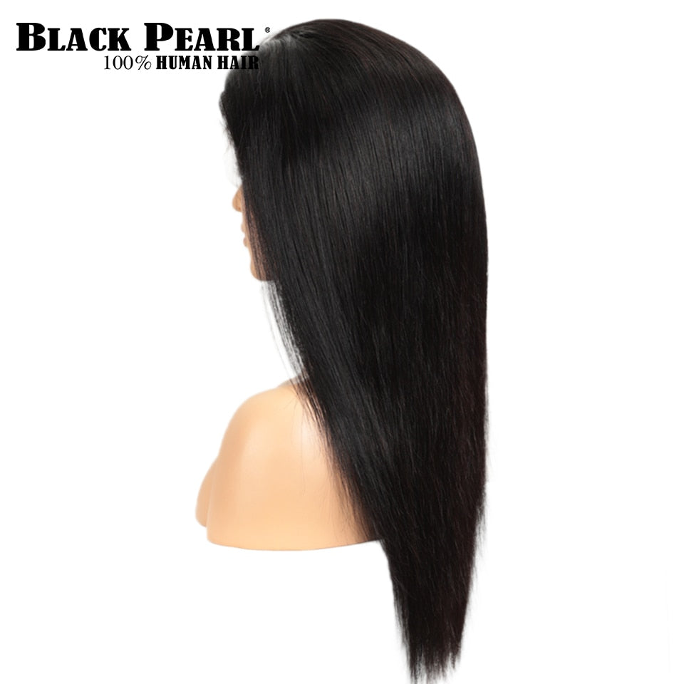 Hair Wigs pre plucked Brazilian Straight Lace