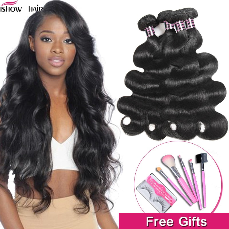 Natural Color Weave Bundles Hair Extensions