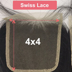 Ali Queen 4x4 / 5x5 Transparent Lace Closure