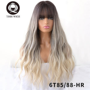 Long Two Colors Realistic Cosplay Wigs