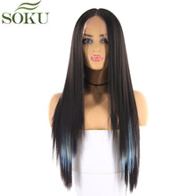 Load image into Gallery viewer, Long Straight Middle Part Lace Wig