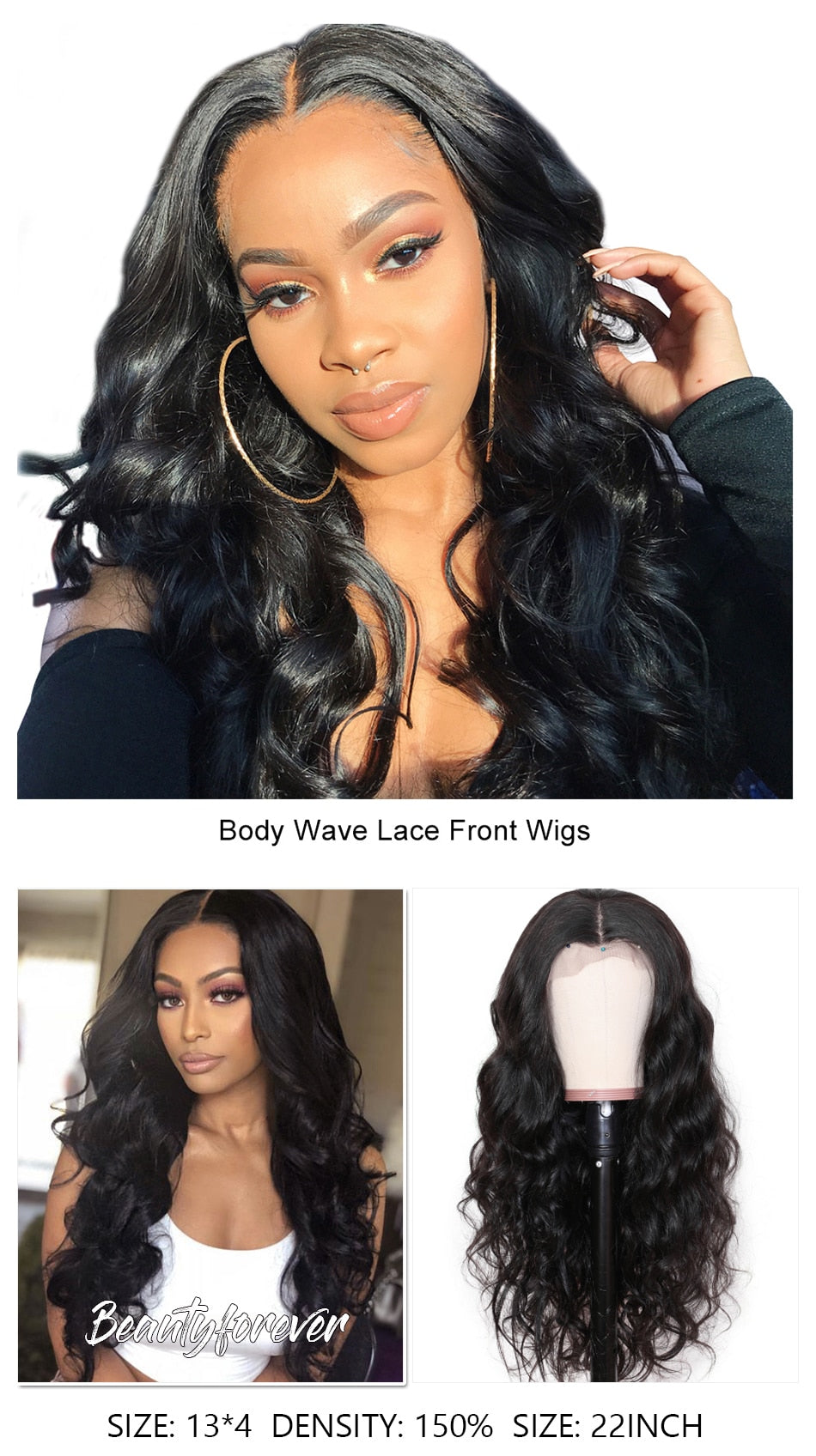 Brazilian Body Wave Lace Front Wigs