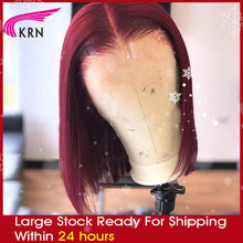 Load image into Gallery viewer, Remy Brazilian hair full straight bob wig