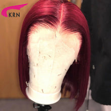 Load image into Gallery viewer, Remy Brazilian hair full straight bob wig