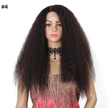 Load image into Gallery viewer, Long Kinky Straight Wig Synthetic Lace