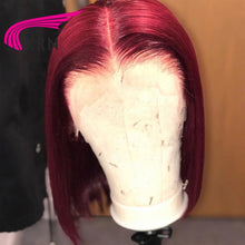 Load image into Gallery viewer, Remy Brazilian hair full straight bob wig