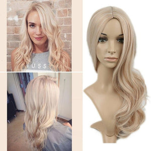 Ash Light Brown Blonde Synthetic Wig