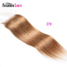 Load image into Gallery viewer, Brazilian Hair Closure Straight Hair Lace Closure