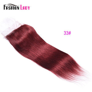 Brazilian Hair Closure Straight Hair Lace Closure