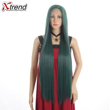 Load image into Gallery viewer, Long Straight Synthetic Lace Front Wig