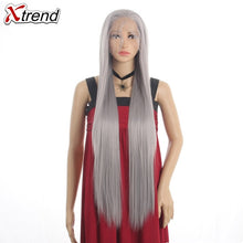 Load image into Gallery viewer, Long Straight Synthetic Lace Front Wig