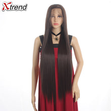 Load image into Gallery viewer, Long Straight Synthetic Lace Front Wig