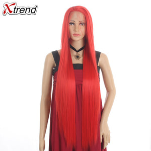 Long Straight Synthetic Lace Front Wig