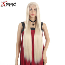 Load image into Gallery viewer, Long Straight Synthetic Lace Front Wig