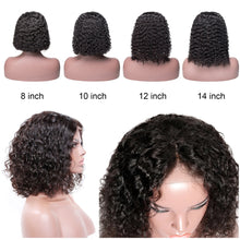 Load image into Gallery viewer, Jerry Curly Lace Front Human Hair Wigs With Baby Hair Brazilian Remy Hair Short Curly Bob Wigs For Women Pre-Plucked Wig